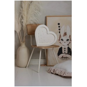 Lampe veilleuse cœur blanc