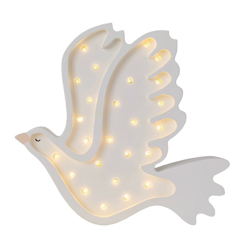 Lampe veilleuse colombe blanche