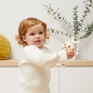 Hochet lapin en silicone