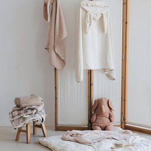 Cape de bain bunny olive bloom (75 x 75 cm)