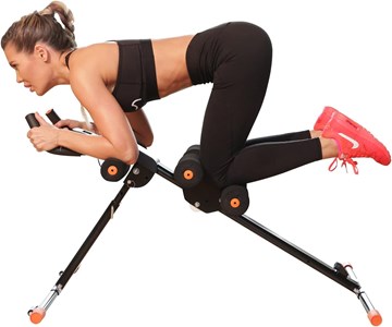 Banc pliable  ecran lcd pour abdominaux