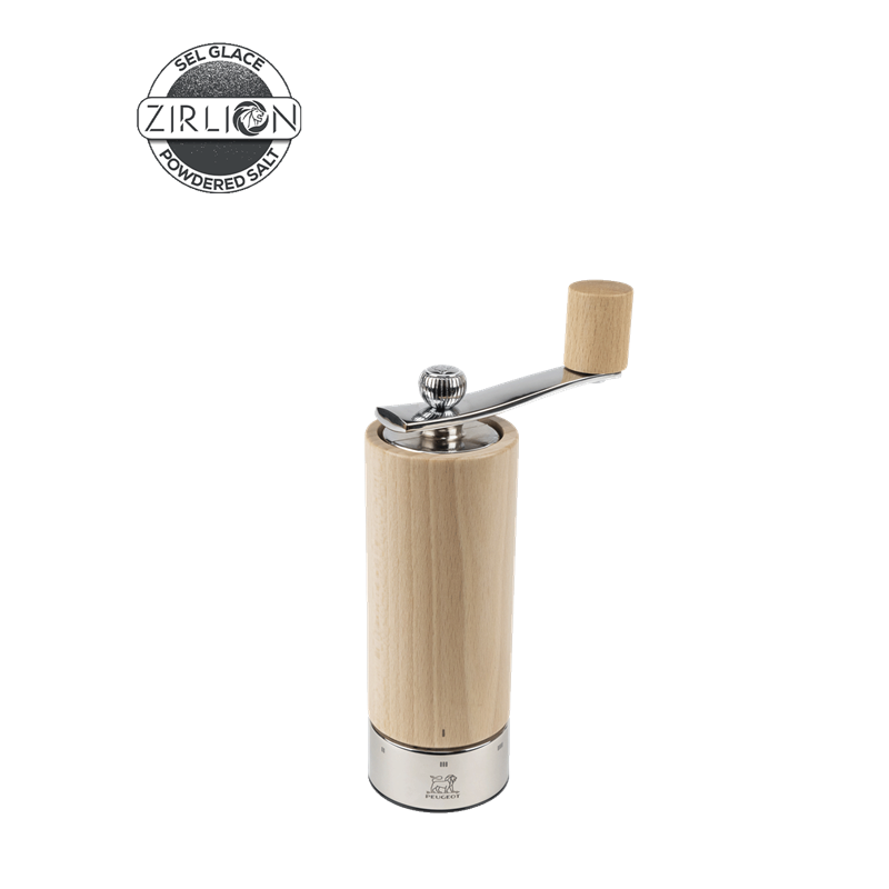 Isen moulin à sel à manivelle en bois