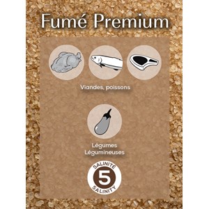 Fumé premium sel fumé artisanal, 150g -