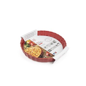 Délices moule à tarte festonné rouge