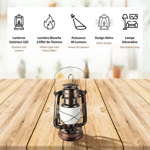 Lanterne à led extérieur