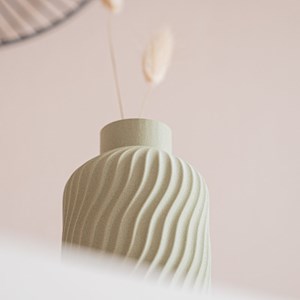 Vase océan - 15cm -vert pastel