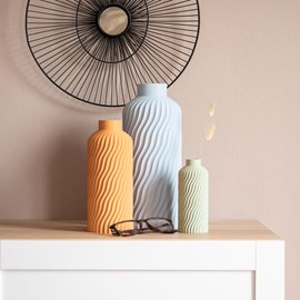 Vase océan - 31cm - orange pastel