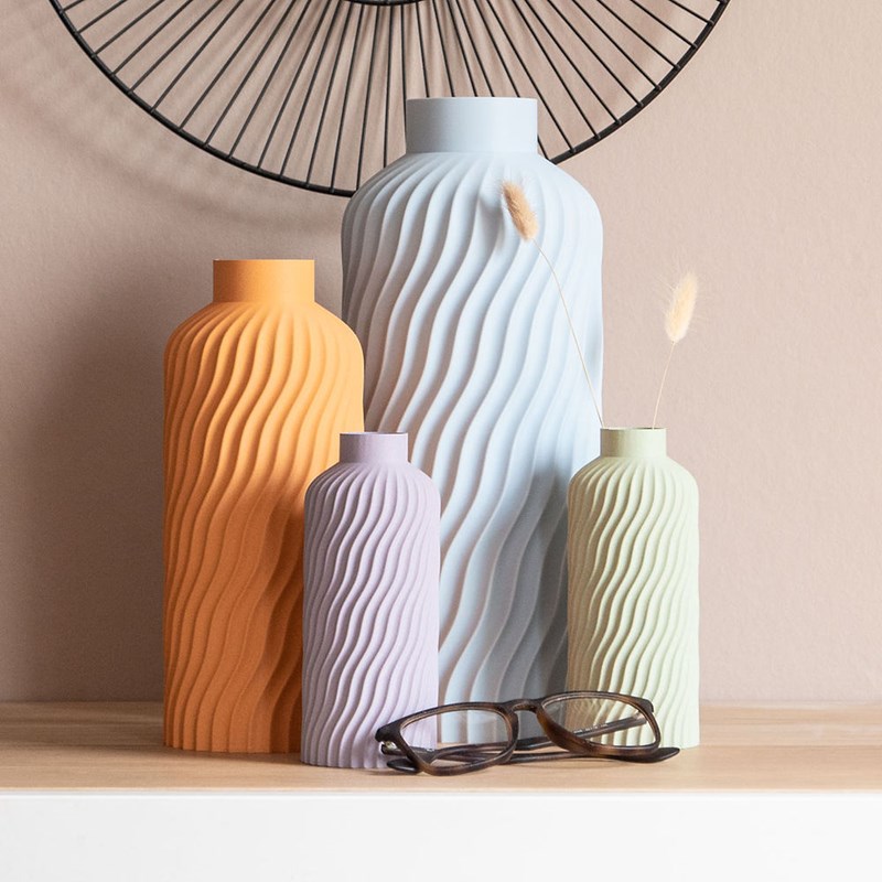 Vase océan - 15cm - violet pastel