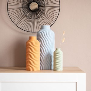 Vase océan - 23cm - bleu pastel