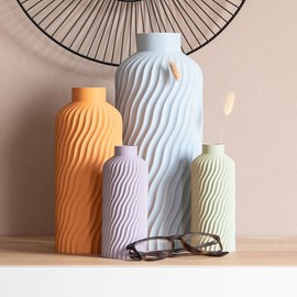 Vase océan - 31cm - bleu pastel