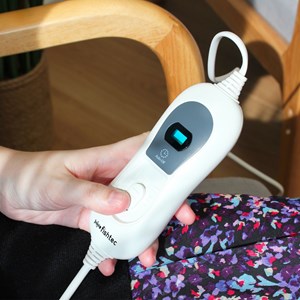 Couvre-épaules chauffant 60x62 cm, polaire, 3 niveaux