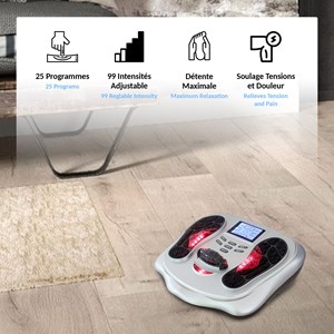Masseur de pieds fishtec ems ecran lcd
