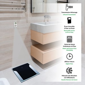 Pèse personne fishtec balance ecran