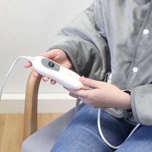 Cape chauffante xxl velours, 3 niveaux 35-45°c, 150x90 cm