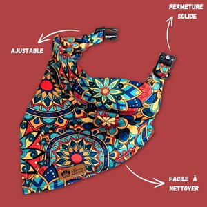 Collier-bandana pour chien mandala - l