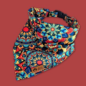 Collier-bandana pour chien mandala - l