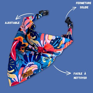 Collier-bandana pour chien lagon - m