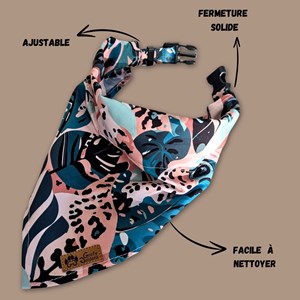 Collier-bandana pour chien savane - s