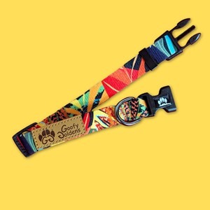 Collier pour chien tropical - s