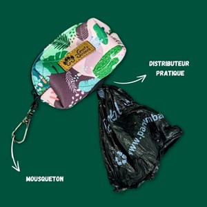 Pochette sacs à déjections cactus