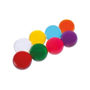 Sphères transparentes colorées