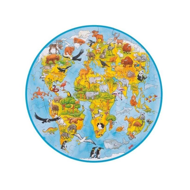 Goki - Puzzle du monde xxl
