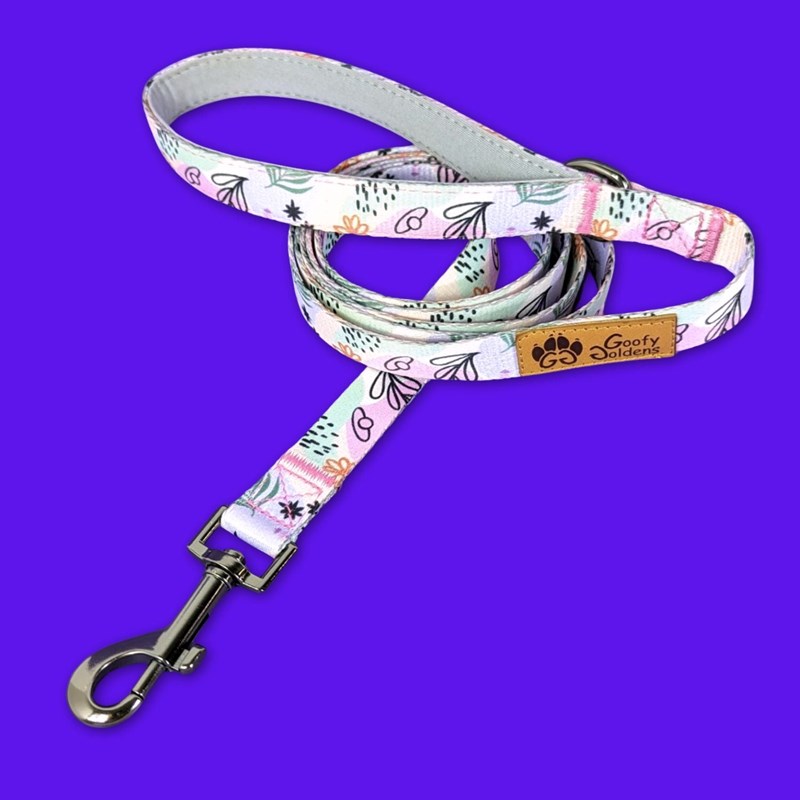 Goofy Goldens - Laisse pour chien pastel - m