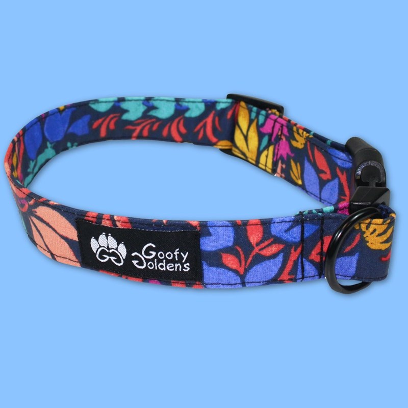 Collier tissu pour chien envoûtant - l