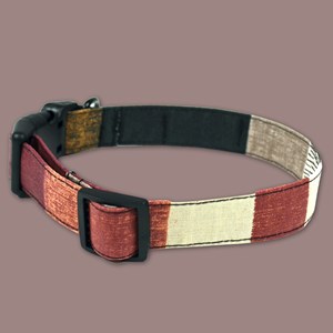 Collier tissu pour chien automne - s