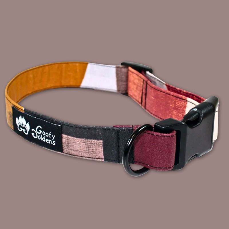 Collier tissu pour chien automne - l
