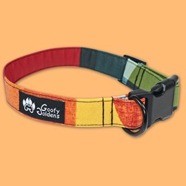 Collier tissu pour chien summer - m
