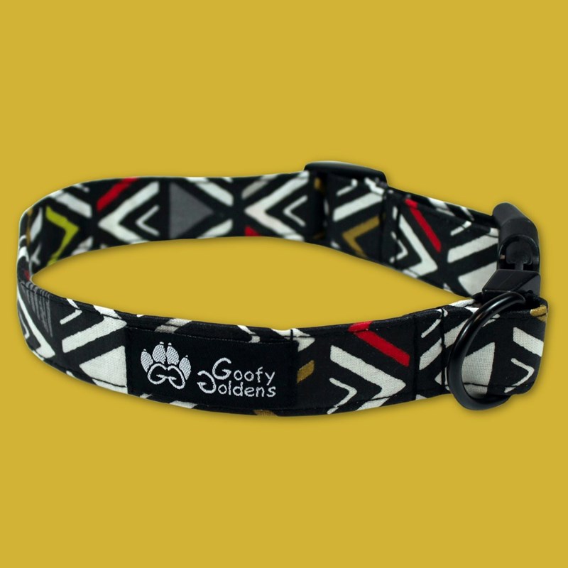 Collier tissu pour chien aztèque - l