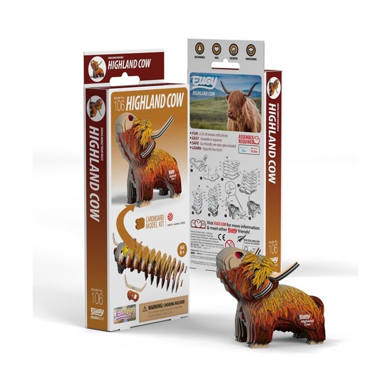 Vache des hautes landes – eugy 3d