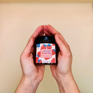 Confiture extra fraise menthe bio