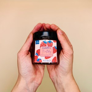 Confiture happy birthday fraise basilic