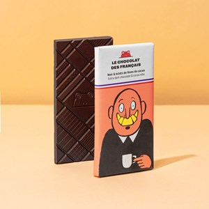 Chocolat noir & éclats de fèves de cacao