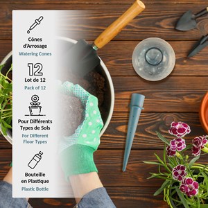 Lot de 12 cônes d'arrosage - kit