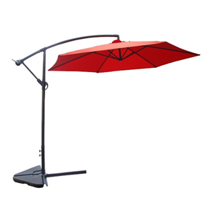 Porticcio parasol terracotta déporté rond 3 x 3 m
