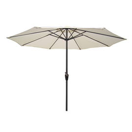 Figari parasol ecru droit rond 2,7 x 2,7 m
