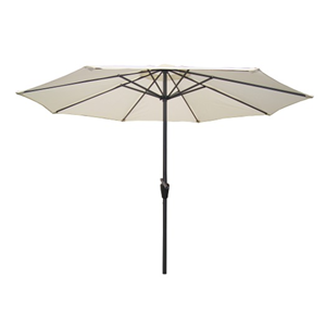 Figari parasol ecru droit rond 2,7 x 2,7 m