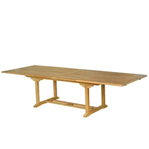 Kajang salon de jardin teck 12 places table rectangulaire 10 chaises