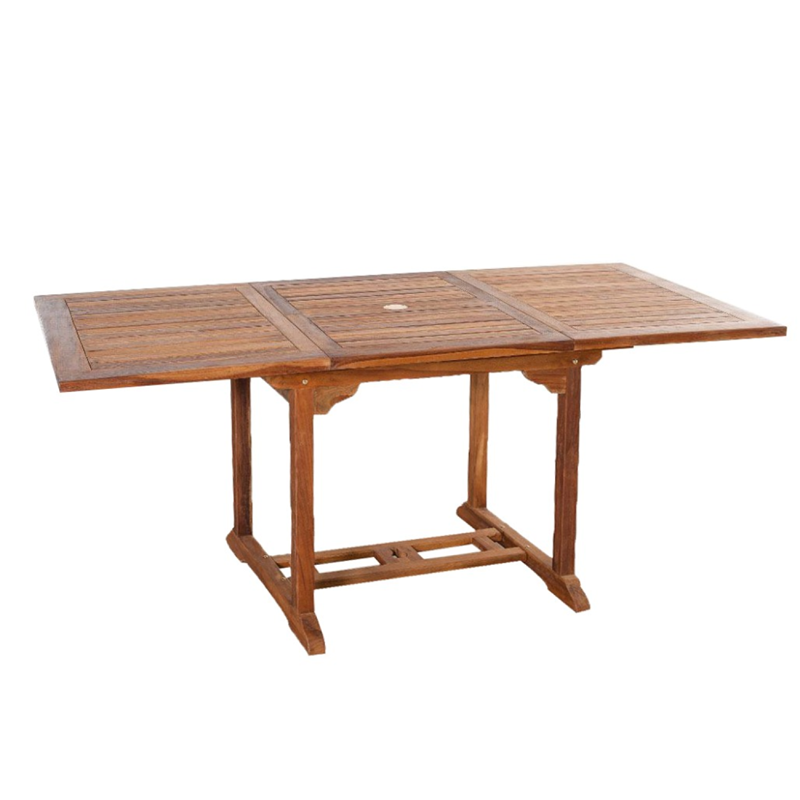 Lubok table de jardin rectangulaire et 6 chaises en teck huilé