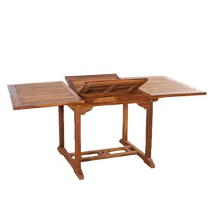 Lubok table de jardin rectangulaire et 6 chaises en teck huilé