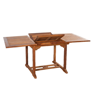 Lubok table de jardin rectangulaire et 6 chaises en teck huilé