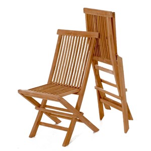 Lubok table de jardin rectangulaire et 6 chaises en teck huilé