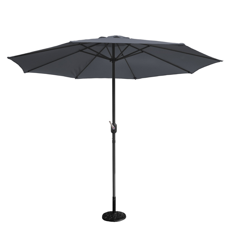 Figari parasol gris droit rond 2,7 x 2,7 m