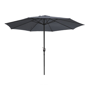 Figari parasol gris droit rond 2,7 x 2,7 m