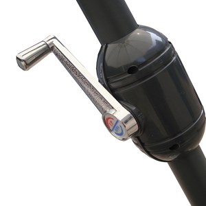 Figari parasol droit diamètre 2,7 m gris