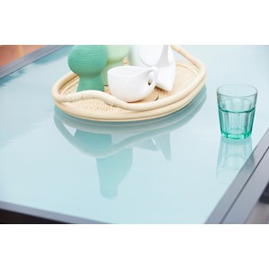 Brescia table de jardin extensible et 6 fauteuils en alu et toile pvc