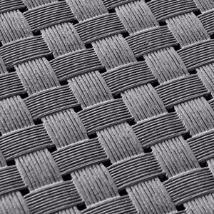 Ankara salon de jardin 2 places effet résine tressée gris